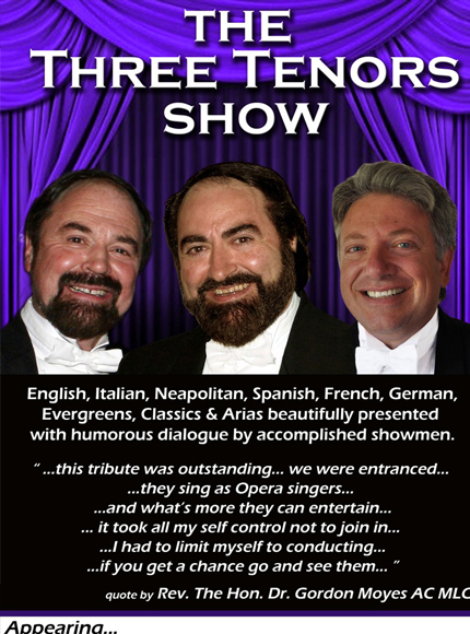 Three Tenors Show NEW poster