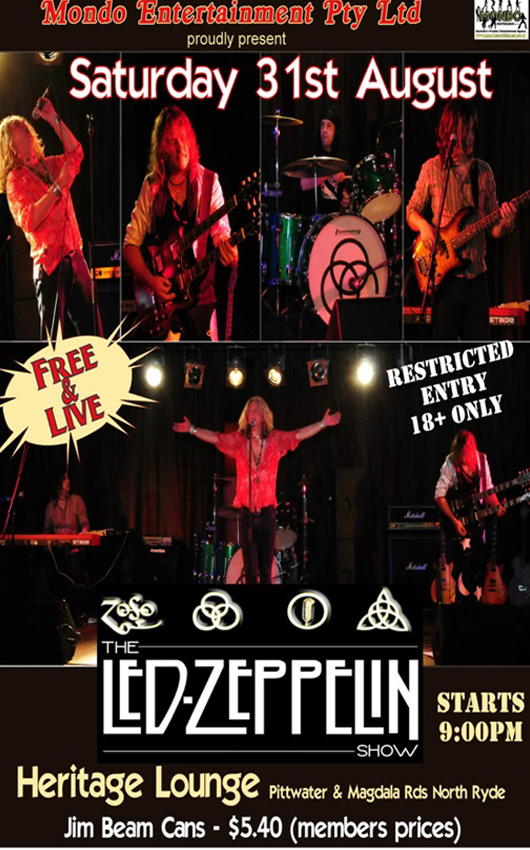 Zeppelin Live – Final A2 Flyer