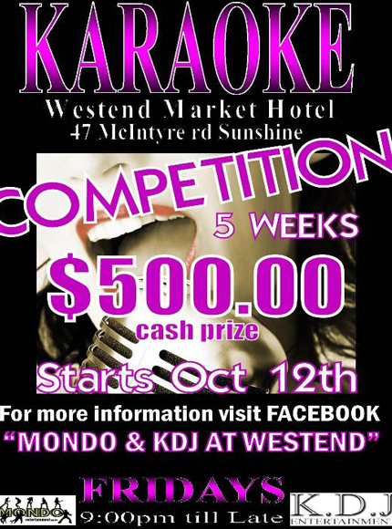 westend karaoke competition 2012