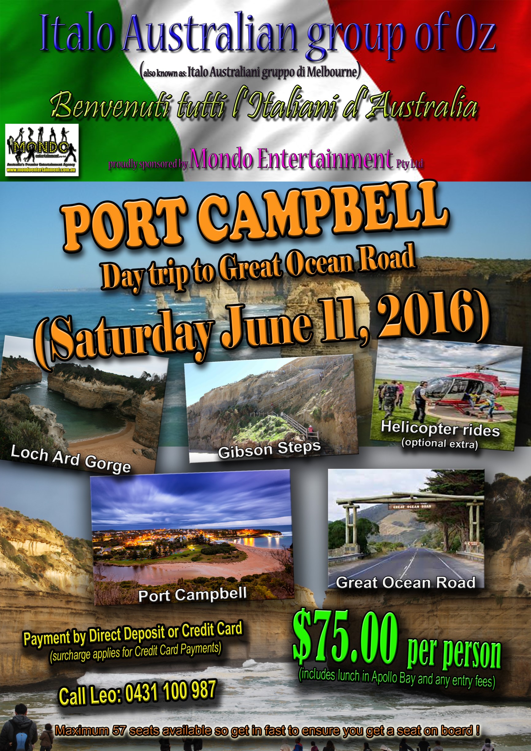 ITALO AUSTRALIAN GROUP OF OZ – PORT CAMPBELL DAY TRIP