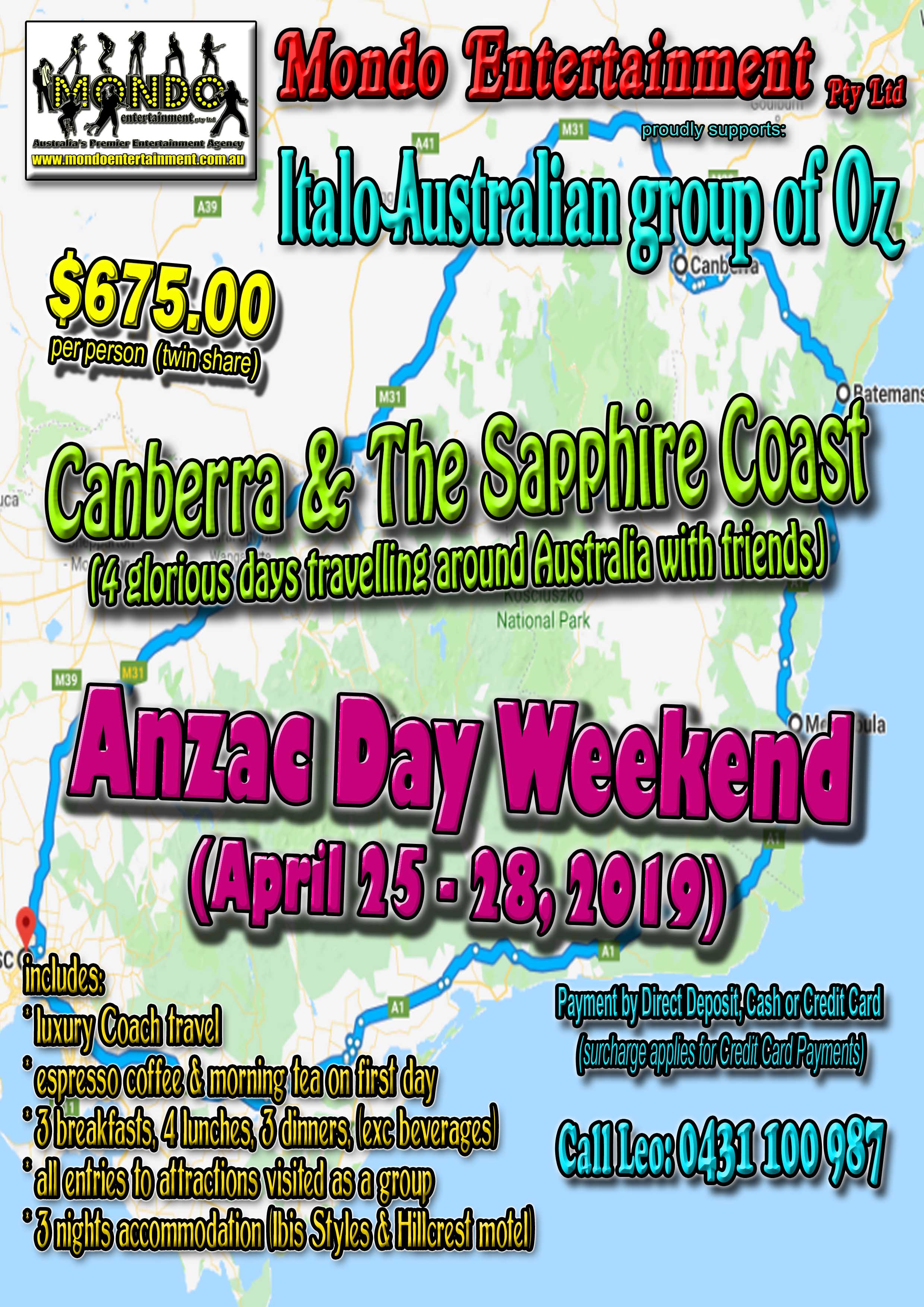 Canberra and Sapphire coast