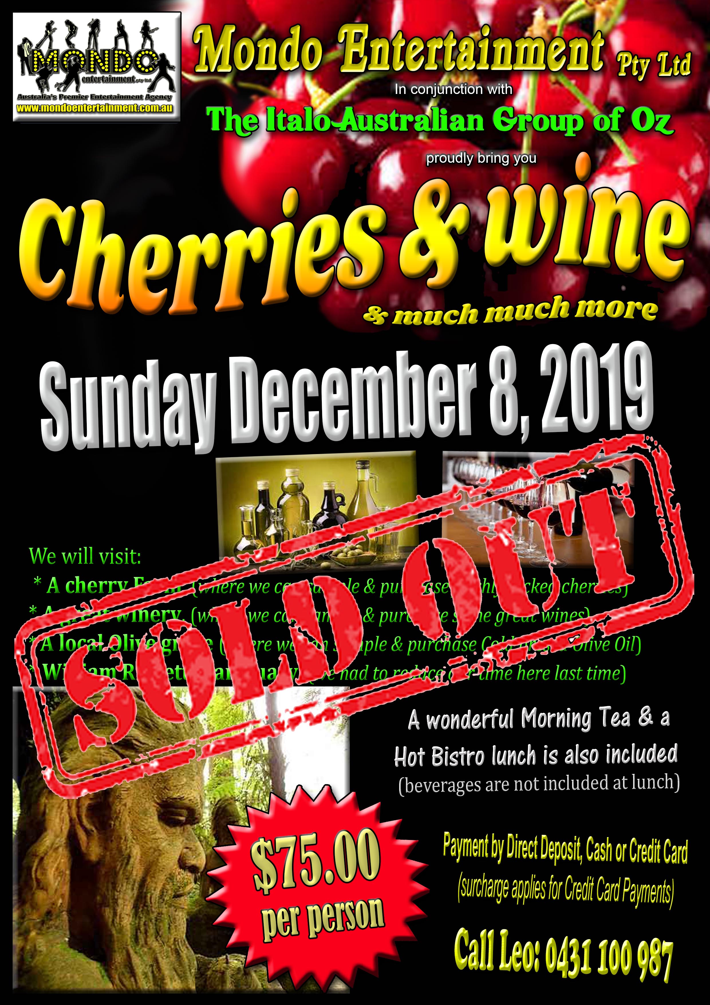 cherries wine & mmmSOLD OUT