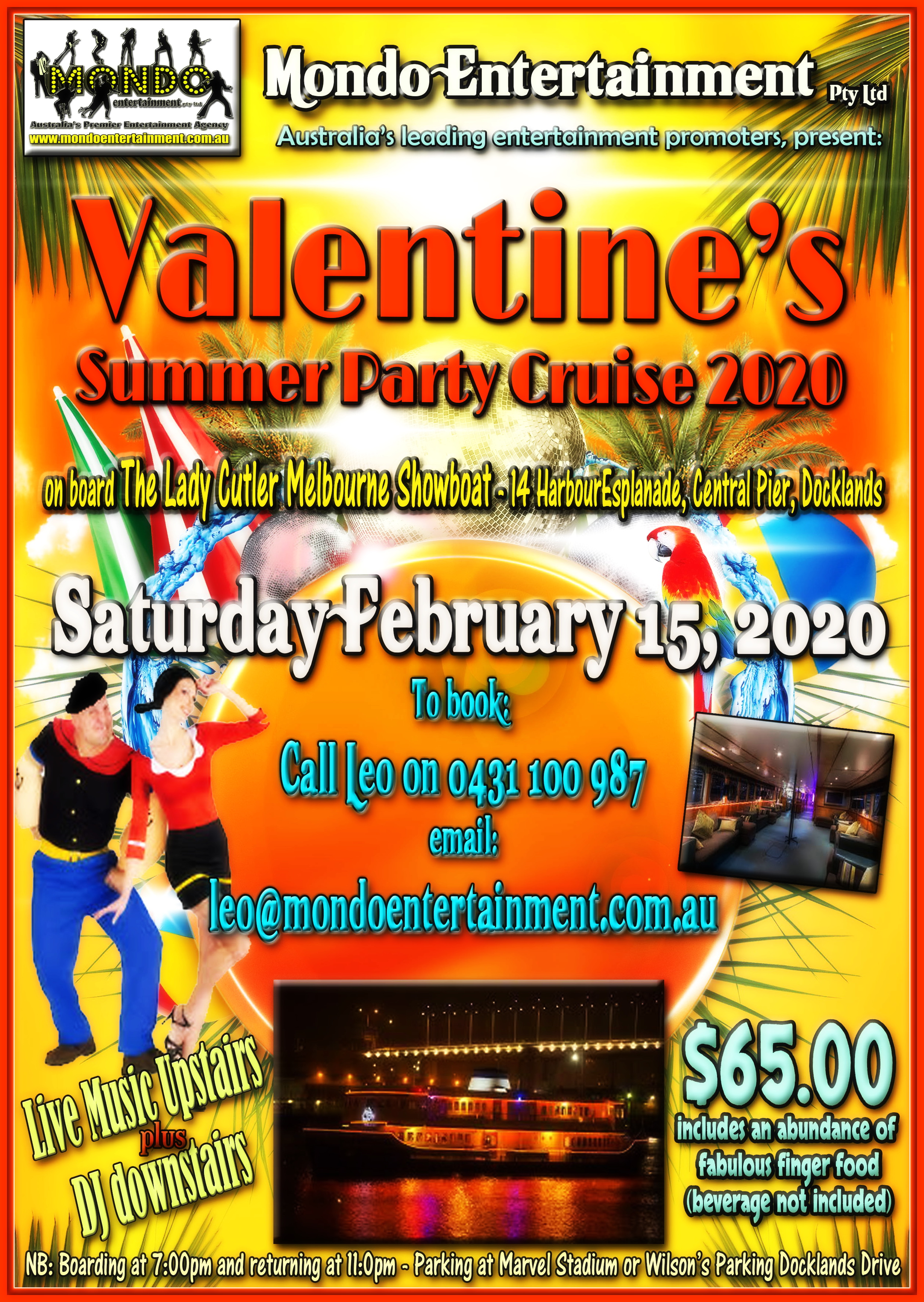 Valentine’s Summer Party Cruise 2020