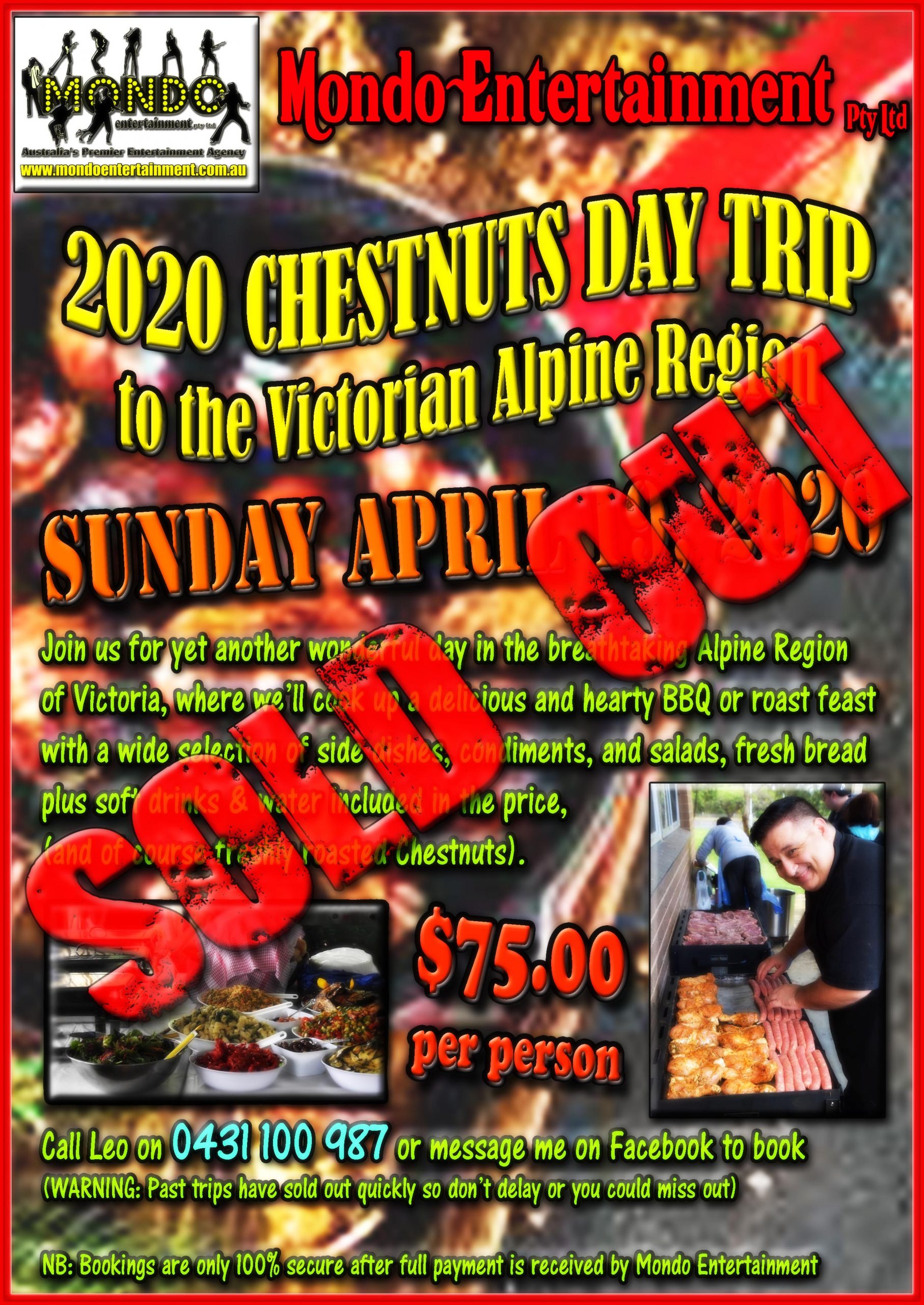 Chestnuts Day Trip 2020 SOLD OUT