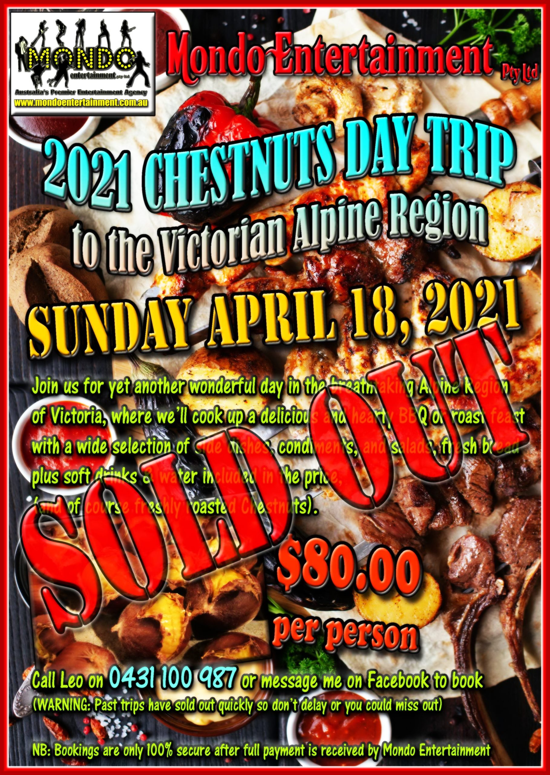 Chestnuts Day Trip 2021 – SOLD OUT