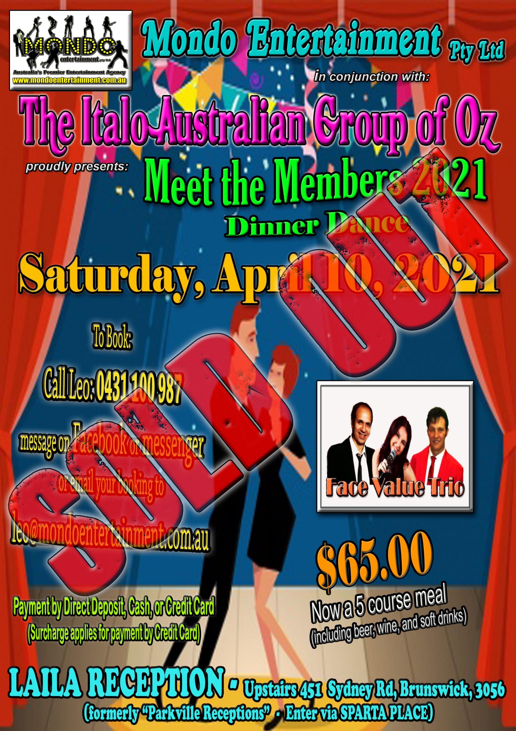 MEET THE MEMBERS 2021 – FACE VALUE ADDED – SOLD OUT