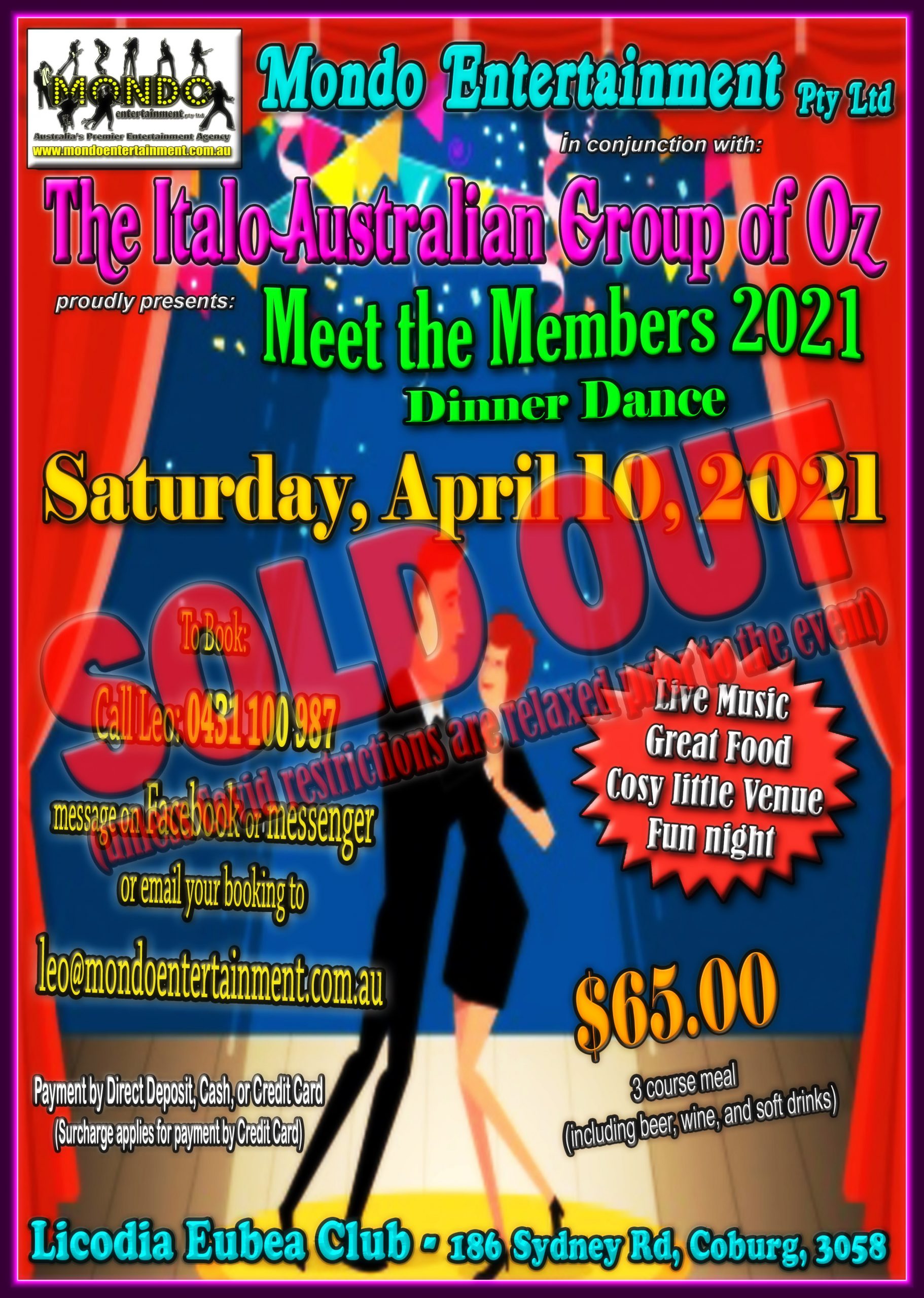 MEET THE MEMBERS 2021 – SOLD OUT – ORTON