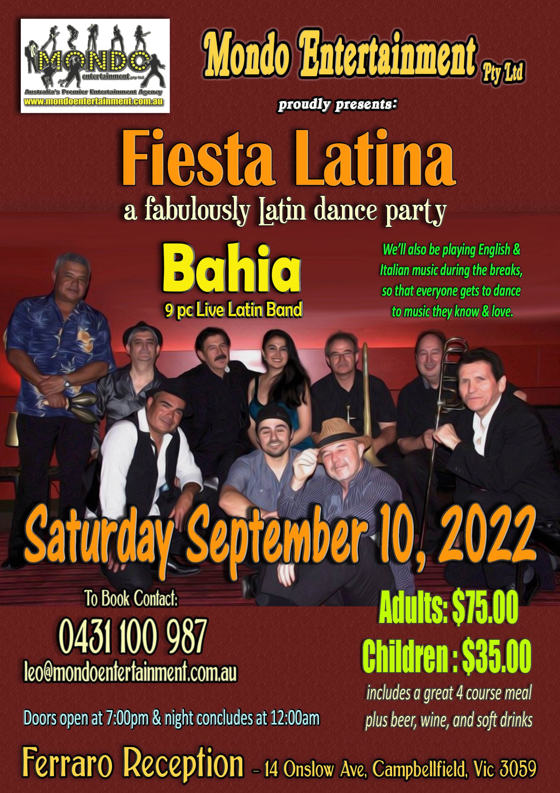 FIESTA LATINA with new BAHIA PIC 100922