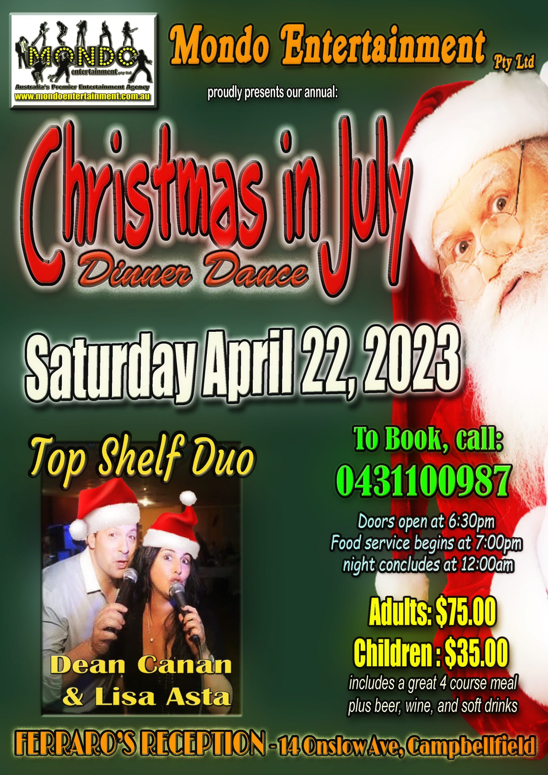 CHRISTMAS IN JULY DINNER DANCE 220723 – ORTON