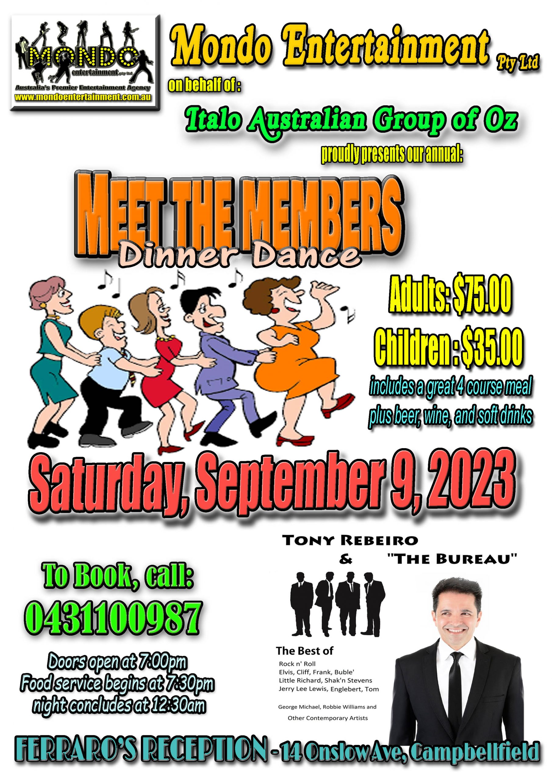 MEET THE MEMBERS 2023 DINNER DANCE 090923