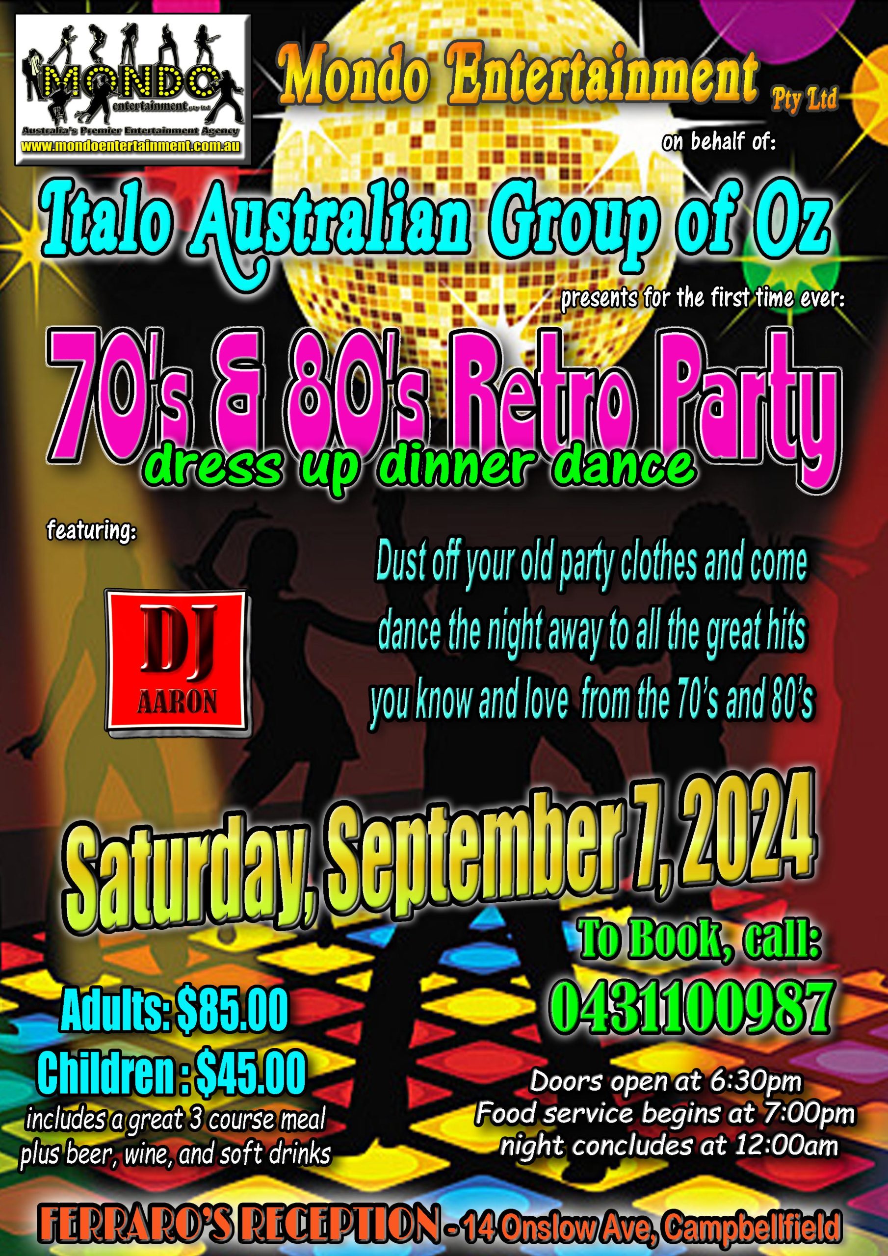 70s & 80s Retro Party – NEW DJ