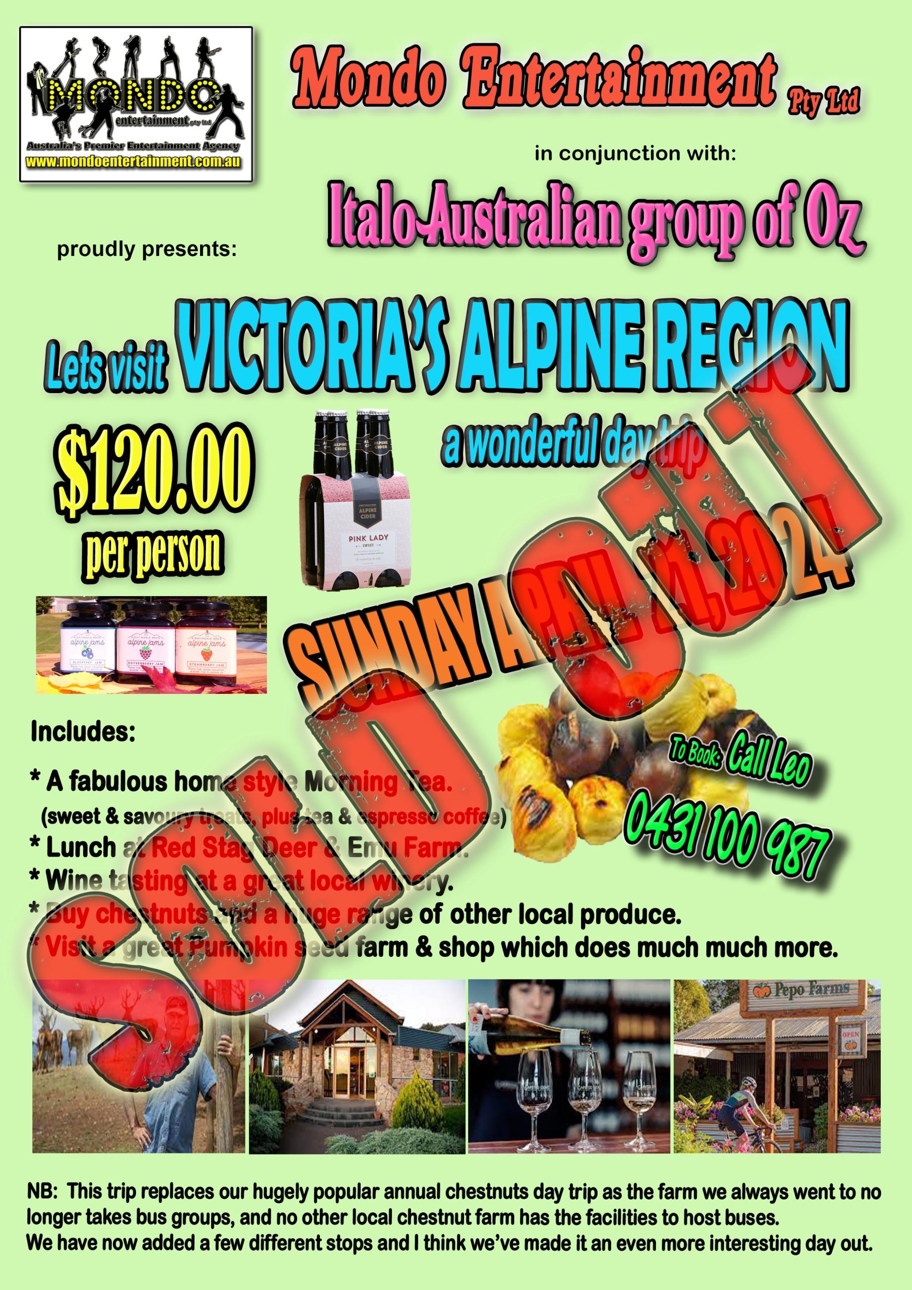 ALPINE TRIP 210424 – SOLD OUT