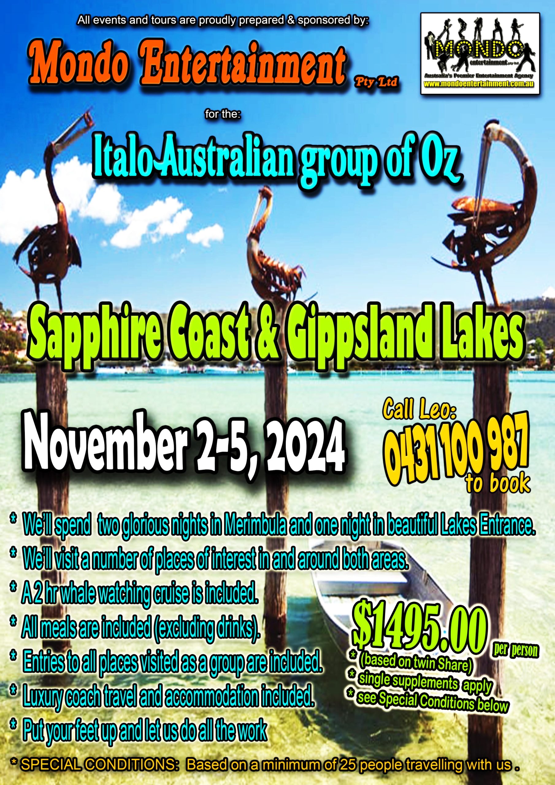 SAPPHIRE COAST & GIPPSLAND LAKES – 2-5 NOV 24 – orton