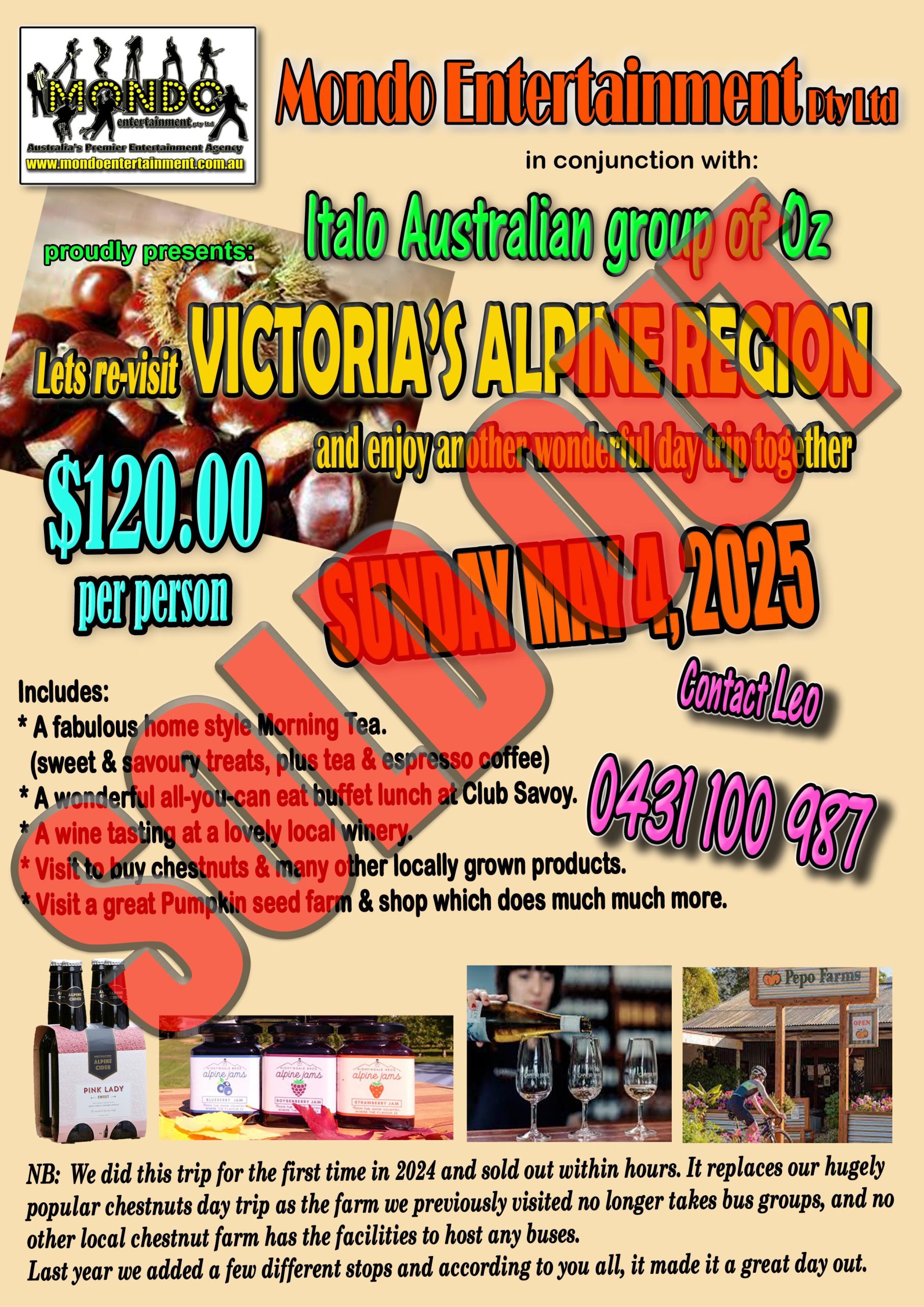 ALPINE TRIP 040525 – SOLD OUT