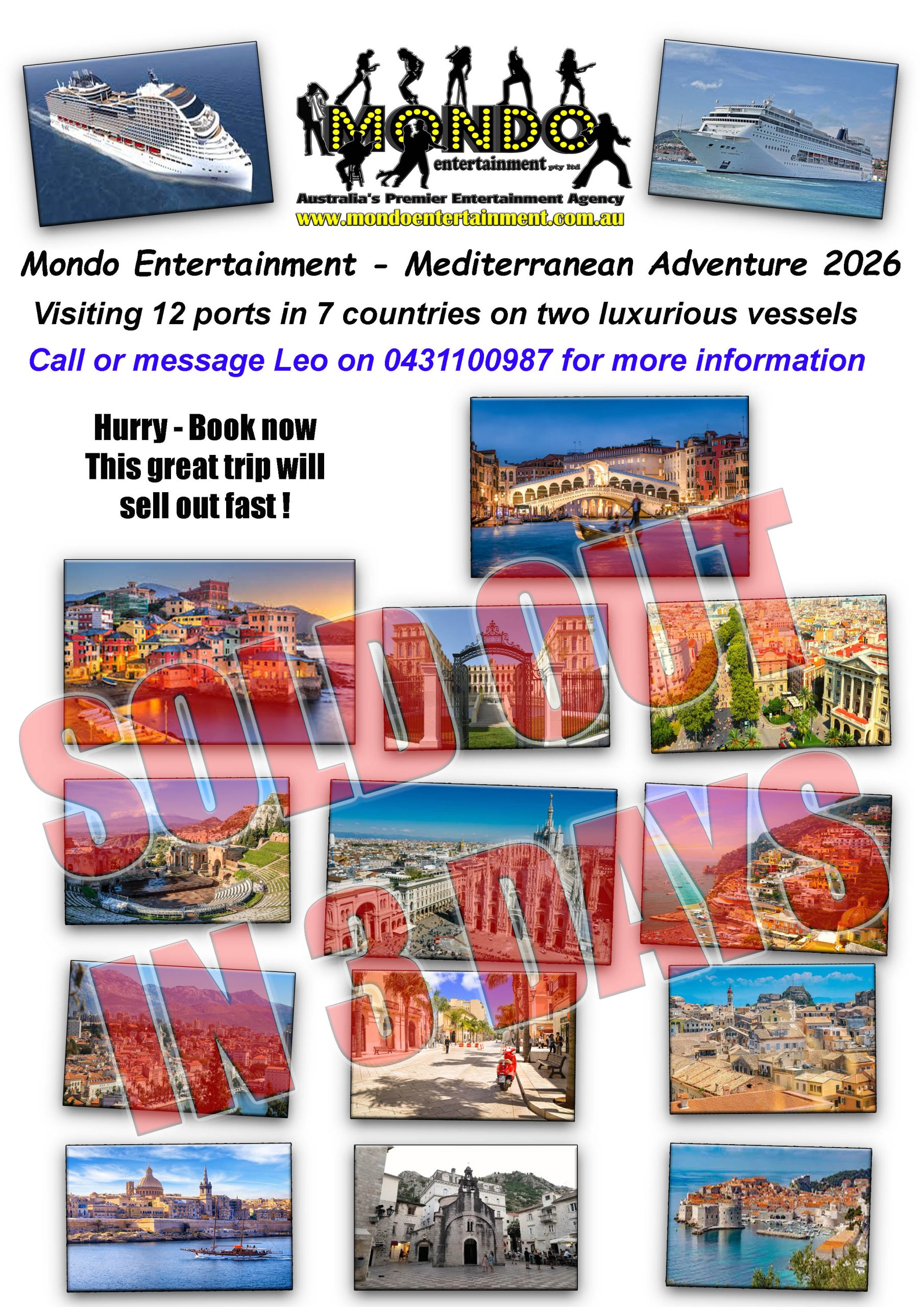 Mondo – Mediterranean Adventure 2026 – SOLD OUT