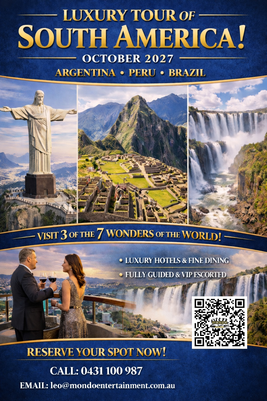 PROPOSED FLYER FOR PROMOTING SOUTH AMERICA 2027 TRIP